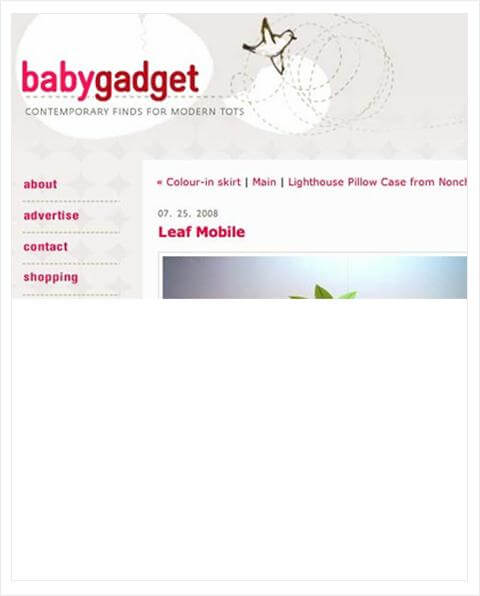 Organic baby toys feature in Babygadget. 