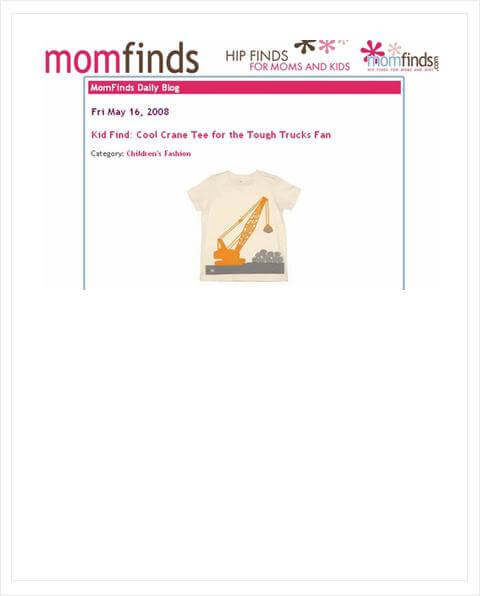 Organic baby toy feature MomFinds website.