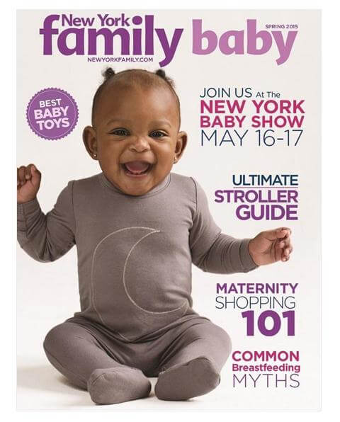 Organic baby clothes in New York Family baby magazine.