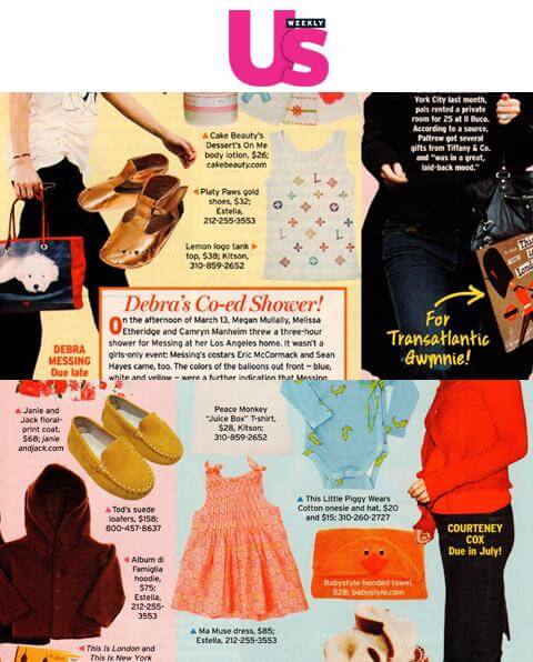 Children's Clothing from Estella in 'US' magazine